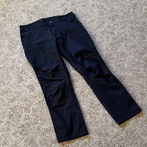 Men's Black Kuhl hiking pants.